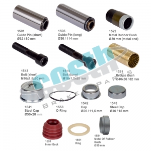 Caliper Guides & Seals Repair Kit 50-1255